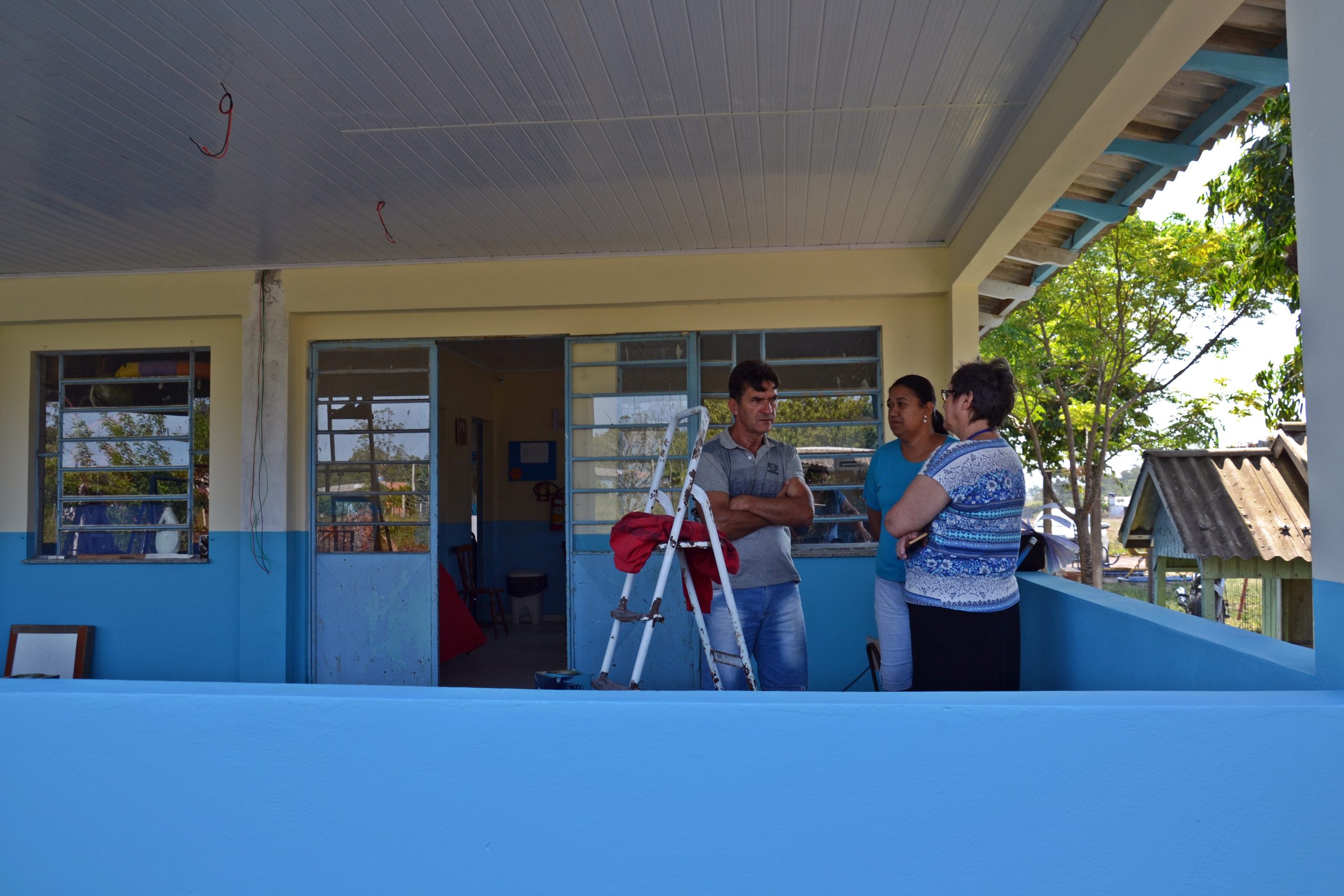 Valtair visita à obra de ampliação da Escola Municipal de Educação Infantil Balão Mágico