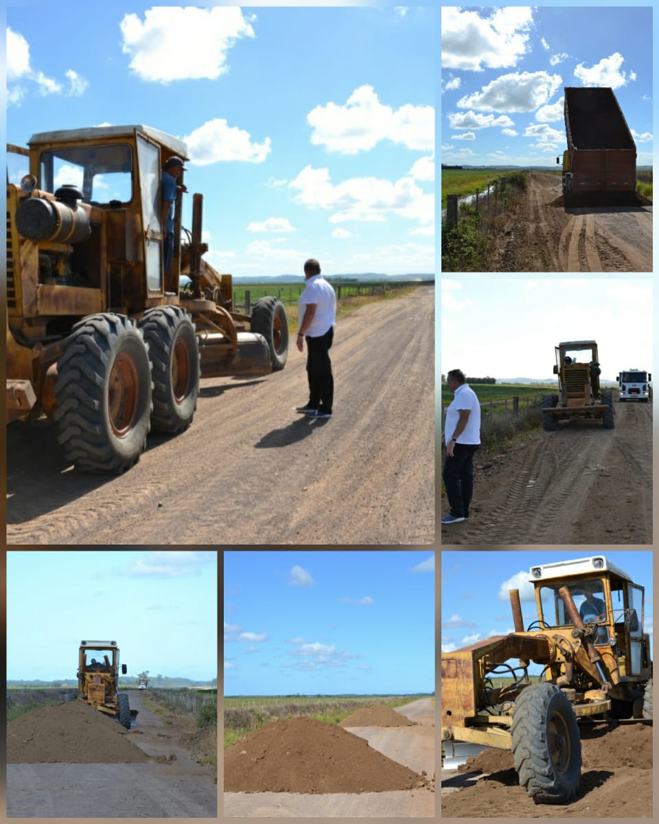 Prefeitura e produtores realizam operação de manutenção da estrada na Barrocadas
