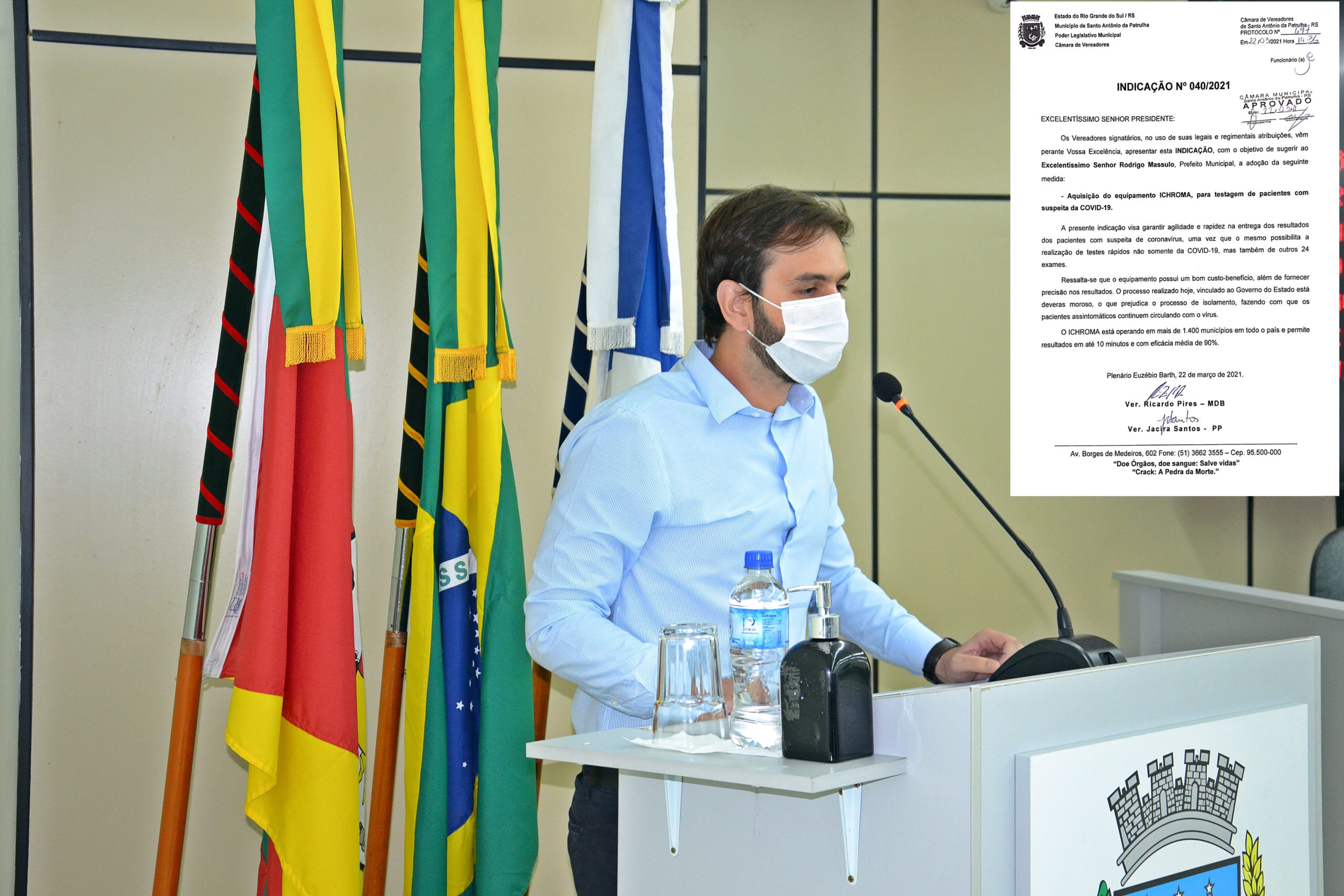 Ricardo Pires sugere alteração no método de testagem de COVID-19
