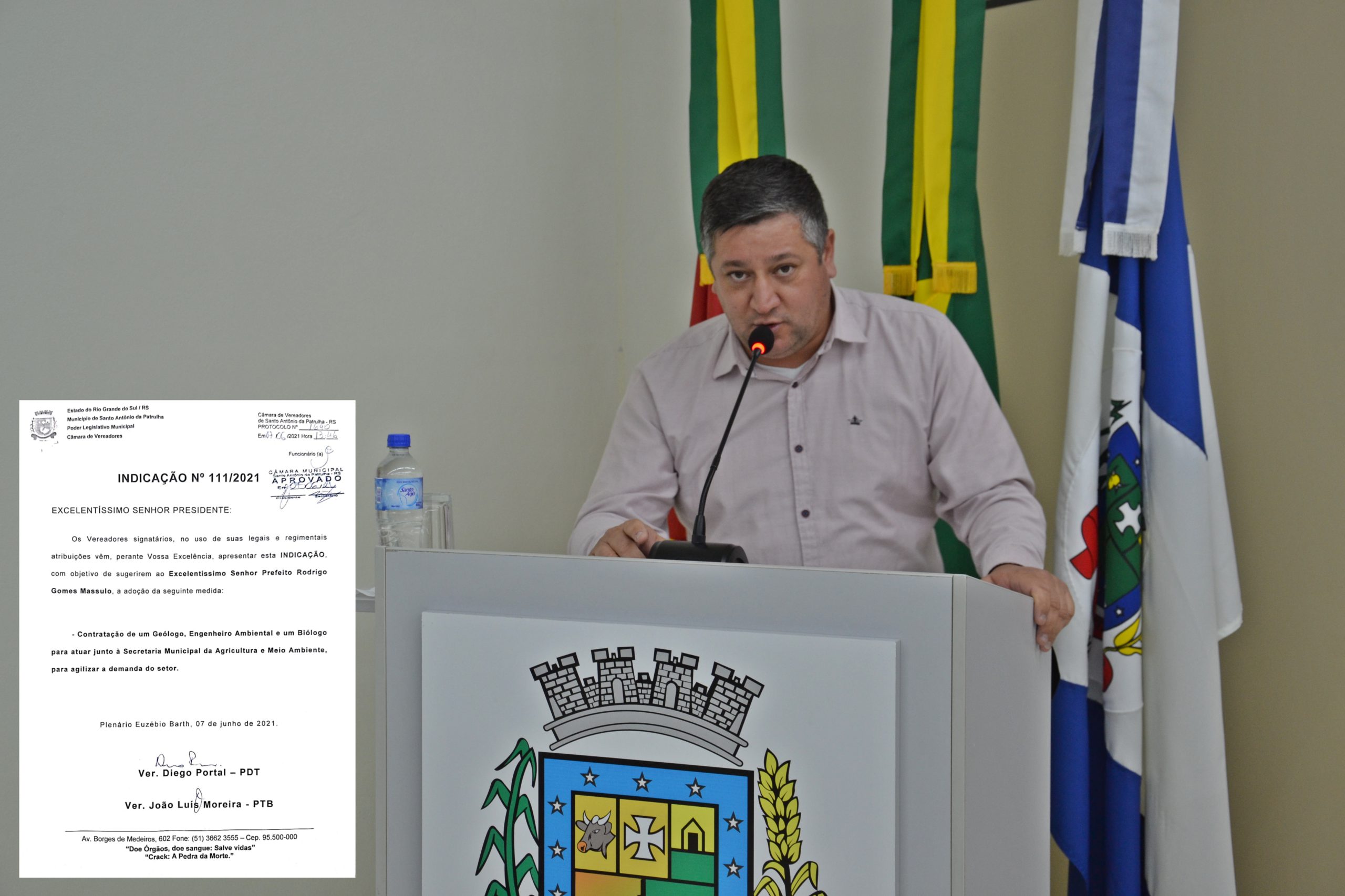 Diego e Bacana propõem a contratação de profissionais e agilidade na liberação das licenças em Santo Antônio