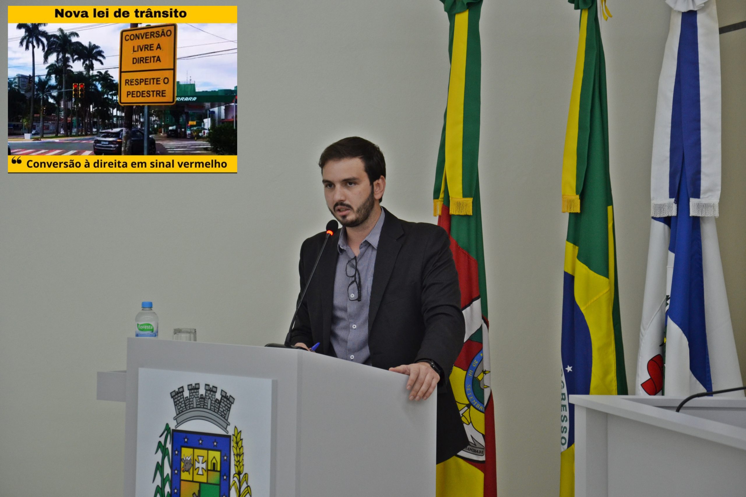 Ricardo Pires solicita estudo e implementação de placas de indicação “CONVERSÃO LIVRE À DIREITA NO SEMÁFORO VERMELHO”