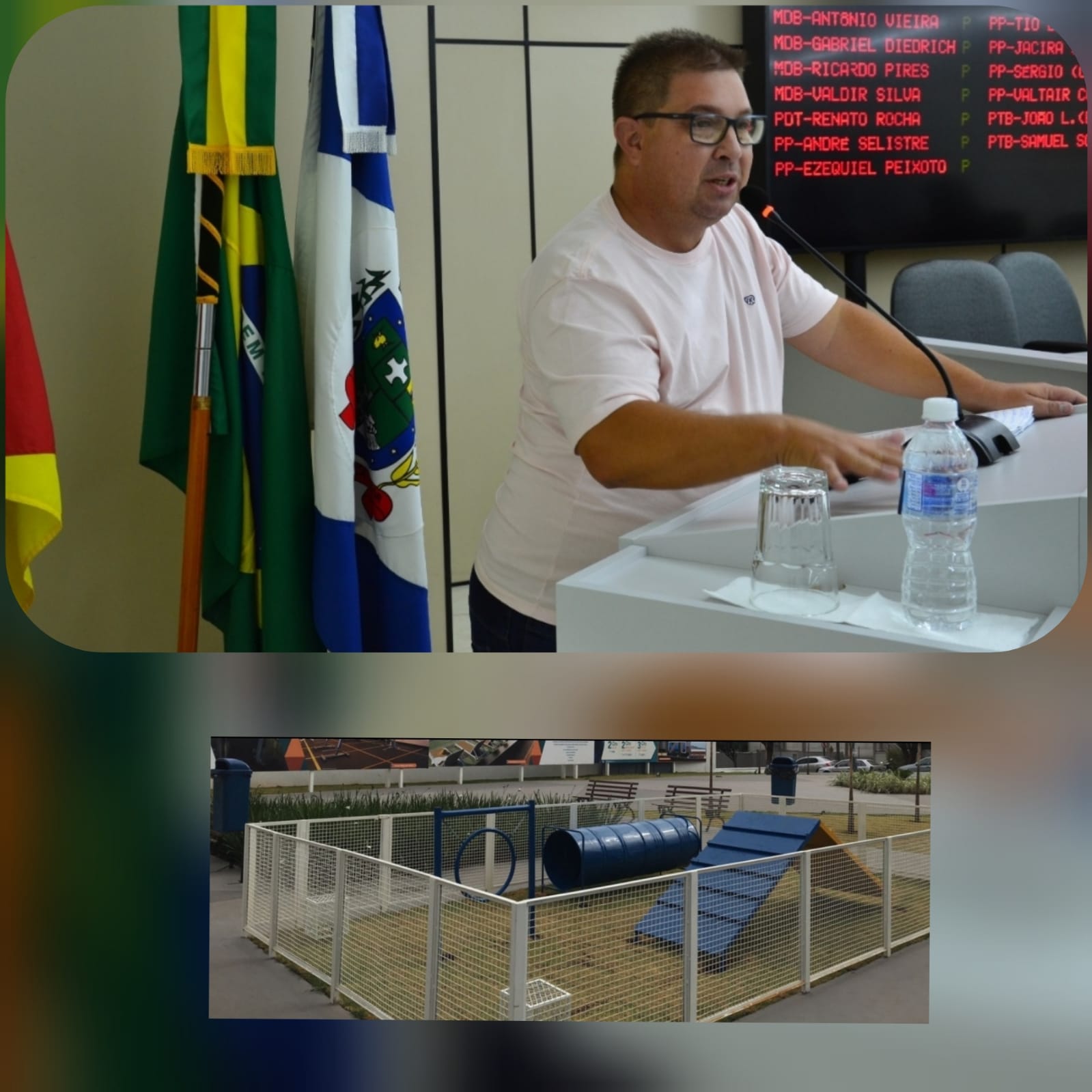 Samuka sugere a implantação de “Pet Place” em praças de Santo Antônio