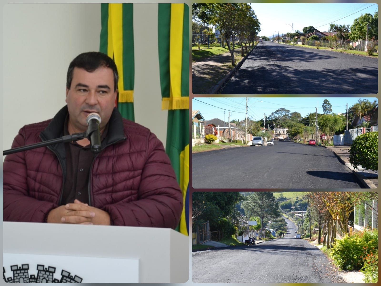 Bacana comemora a chegada do tão sonhado asfalto na Rua Francisco Flores Alvarez