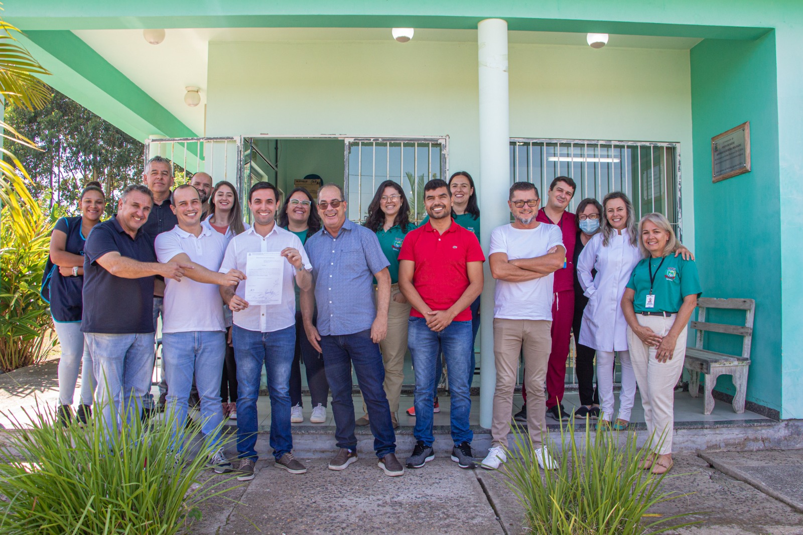 Câmara de Vereadores participa da assinatura da ordem de serviço para execução de obras e restauração da Unidade de Saúde Vila Palmeira