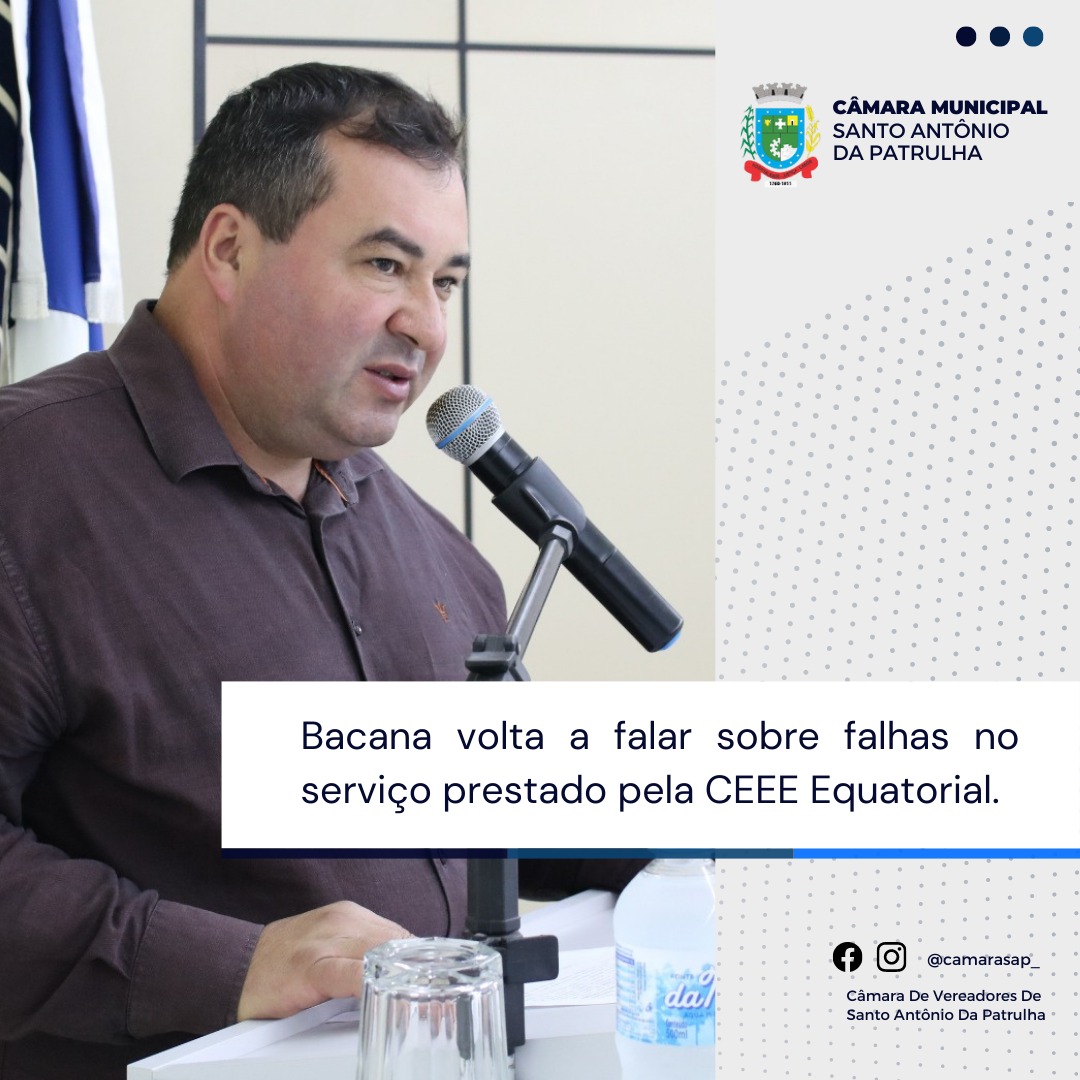 Bacana volta a falar sobre falhas no serviço prestado pela CEEE Equatorial