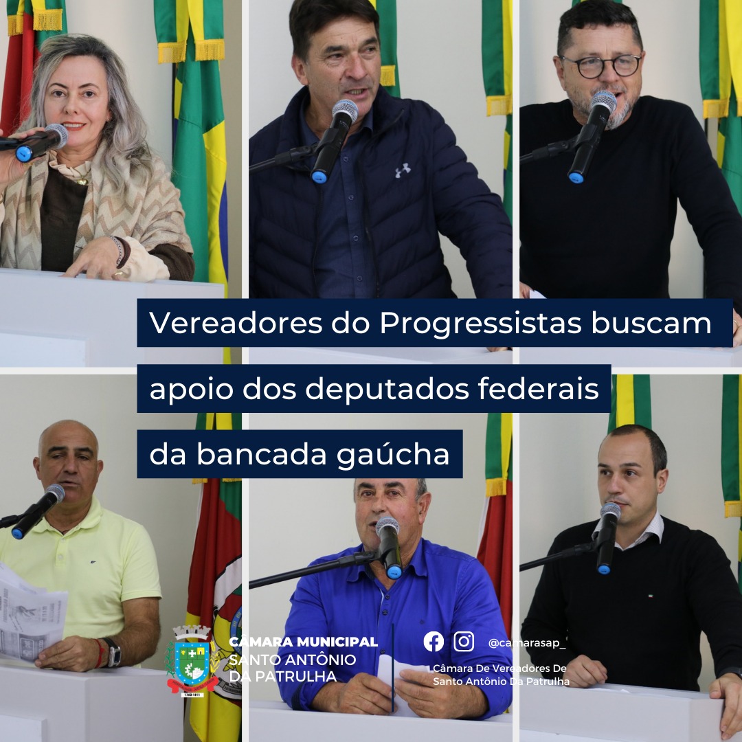 Vereadores do Progressistas buscam apoio dos deputados federais da bancada gaúcha