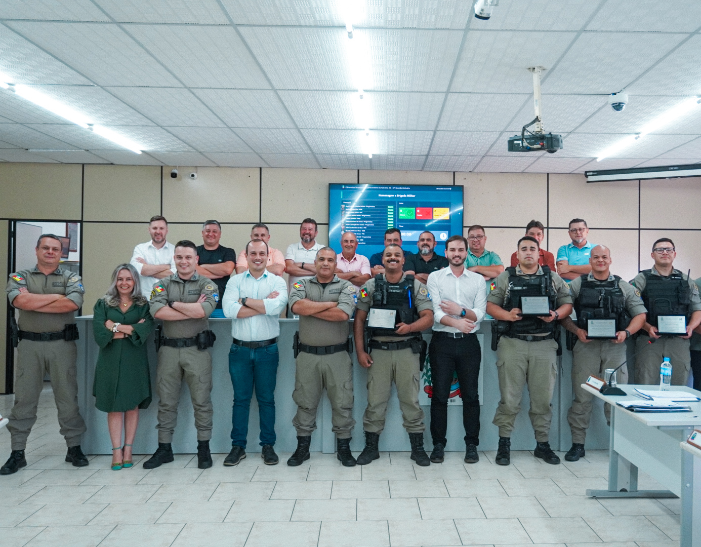 Brigada Militar recebe homenagem na Câmara de Vereadores