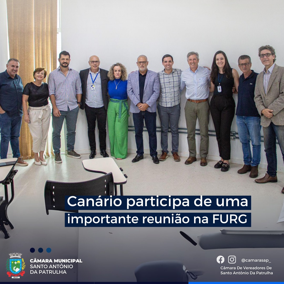 Canário participa de uma importante reunião na FURG