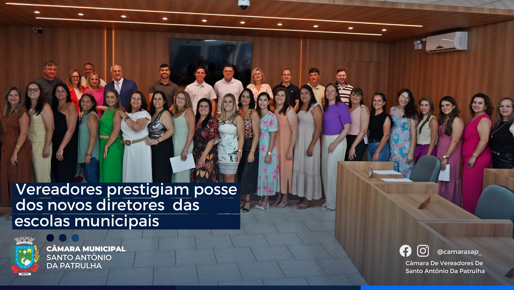 Vereadores prestigiam posse dos novos diretores das escolas municipais