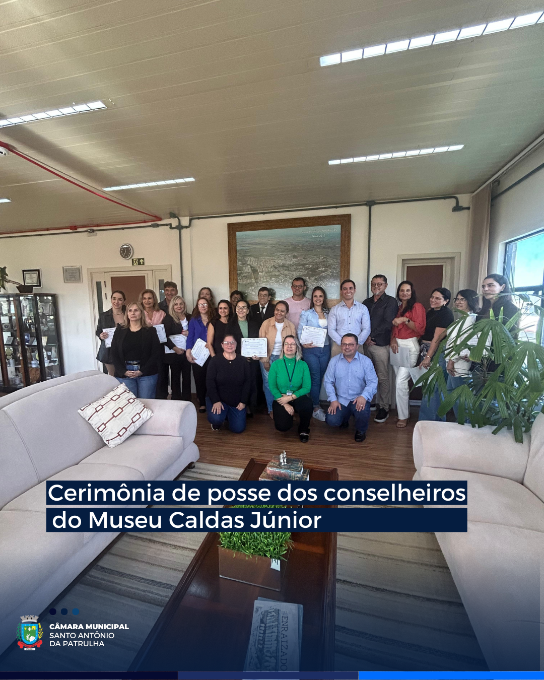 Câmara de Vereadores participa da cerimônia de posse dos conselheiros do Museu Caldas Júnior