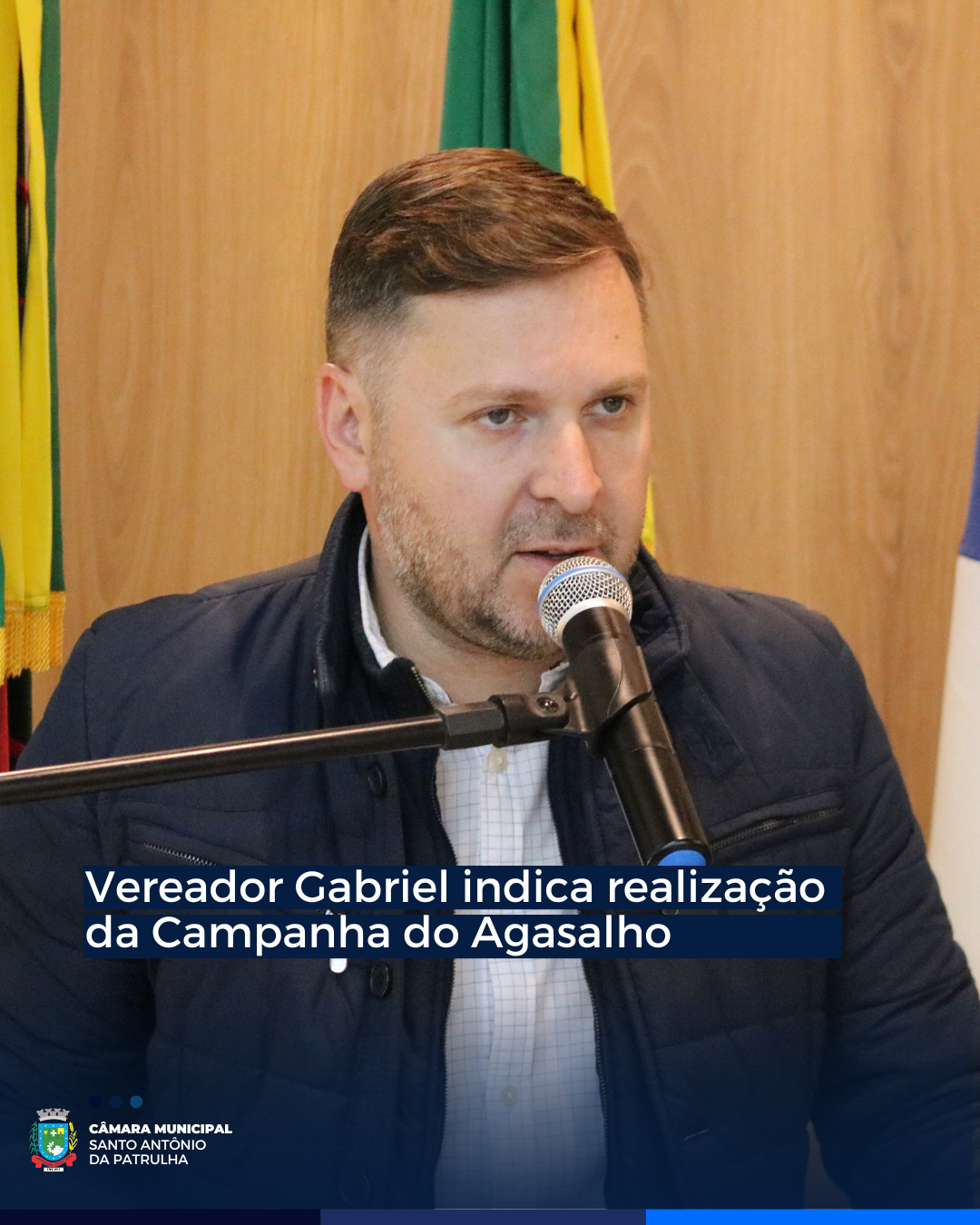 Vereador Gabriel indica realização da Campanha do Agasalho