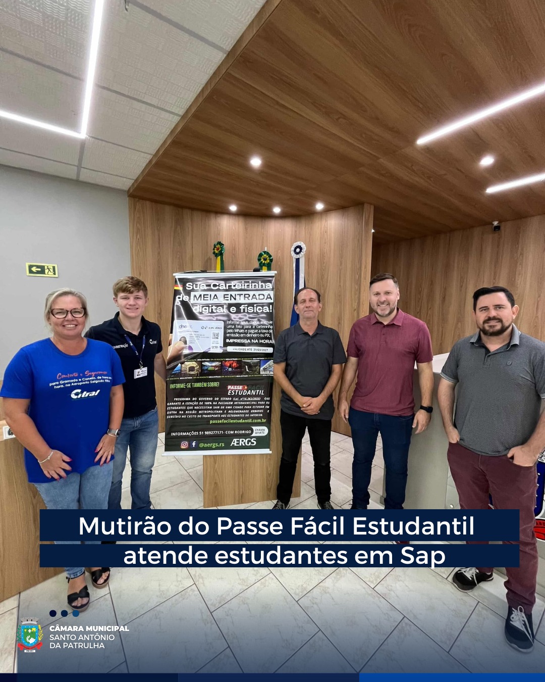 Mutirão do Passe Fácil Estudantil atende estudantes em Santo Antônio da Patrulha