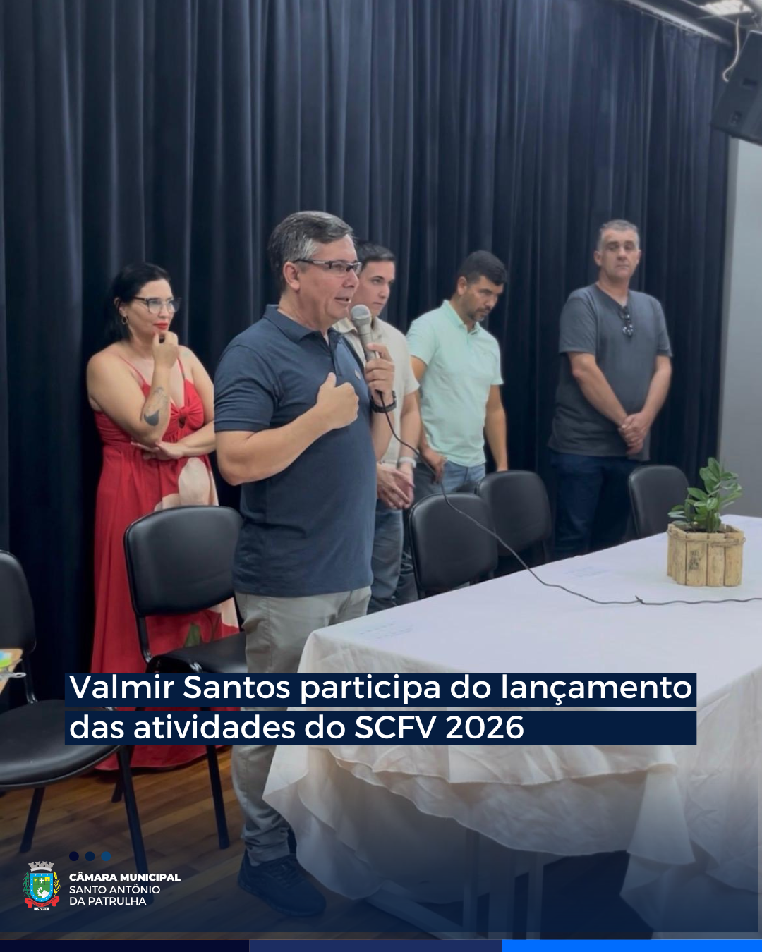 Valmir Santos participa do lançamento das atividades do SCFV 2026