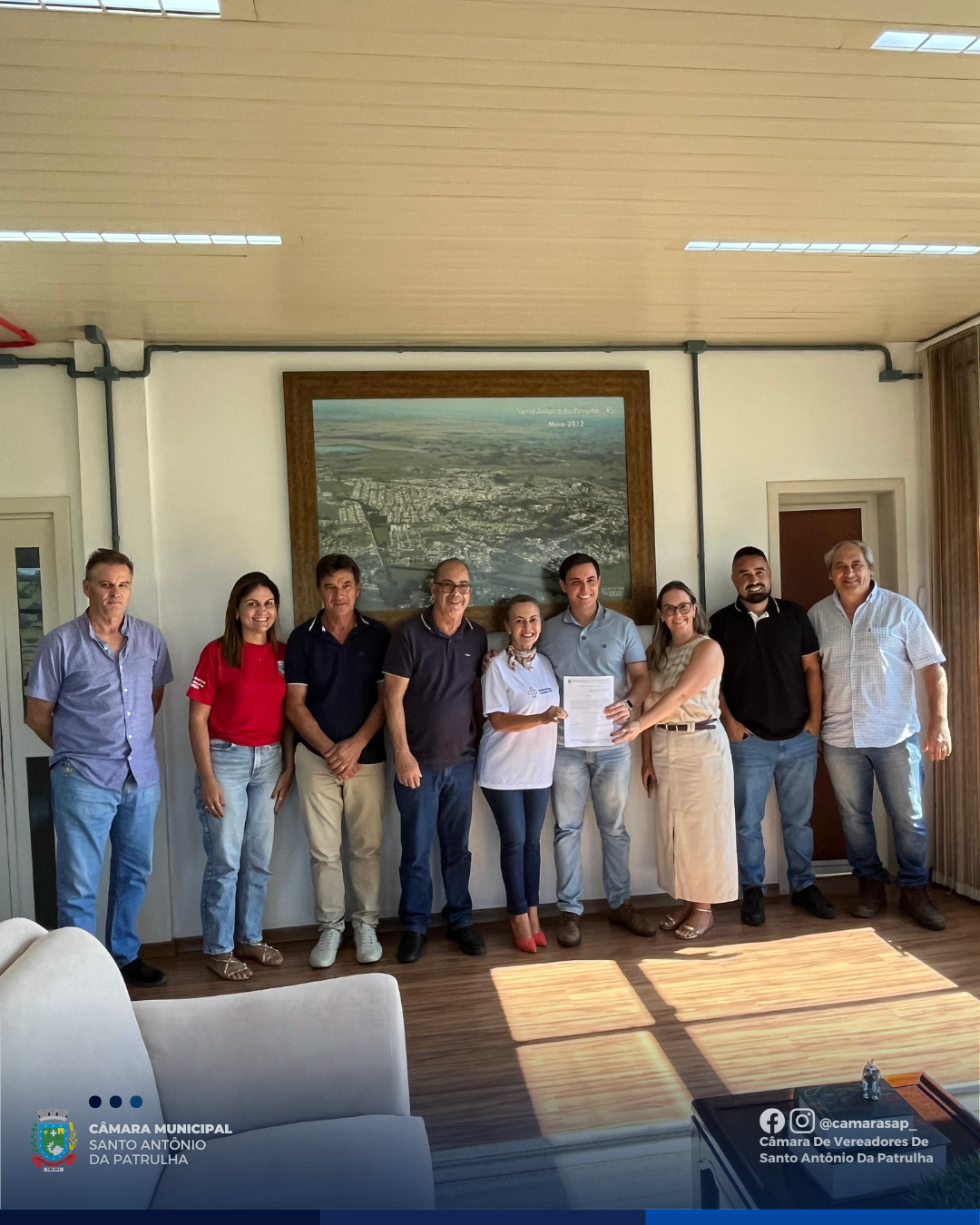 Vereadores participam da assinatura da ordem de serviço para ampliação da Unidade de Saúde de Agasa