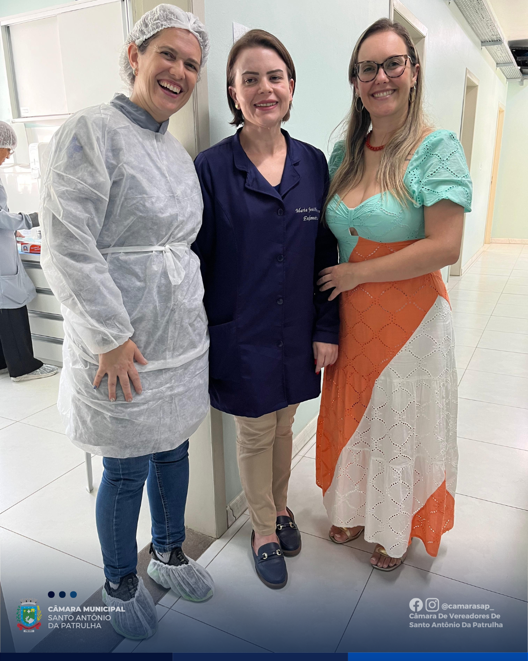 Vereadora Gerusa Silveira cumpre agenda em Santo Antônio da Patrulha com visitas à saúde e segurança pública