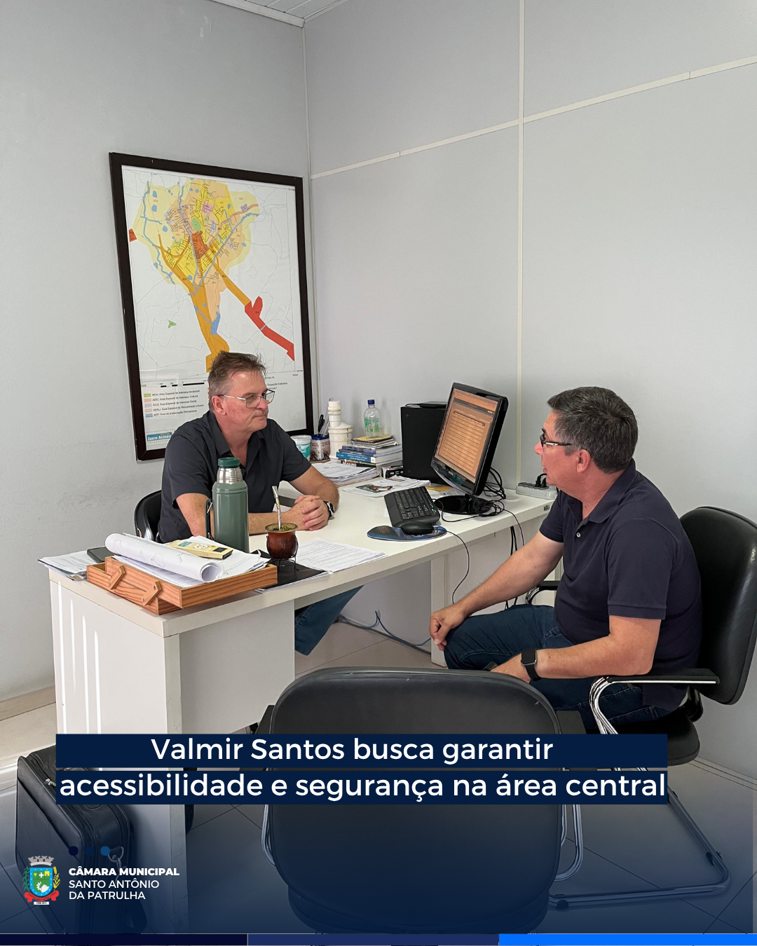 Valmir Santos busca garantir acessibilidade e segurança na área central