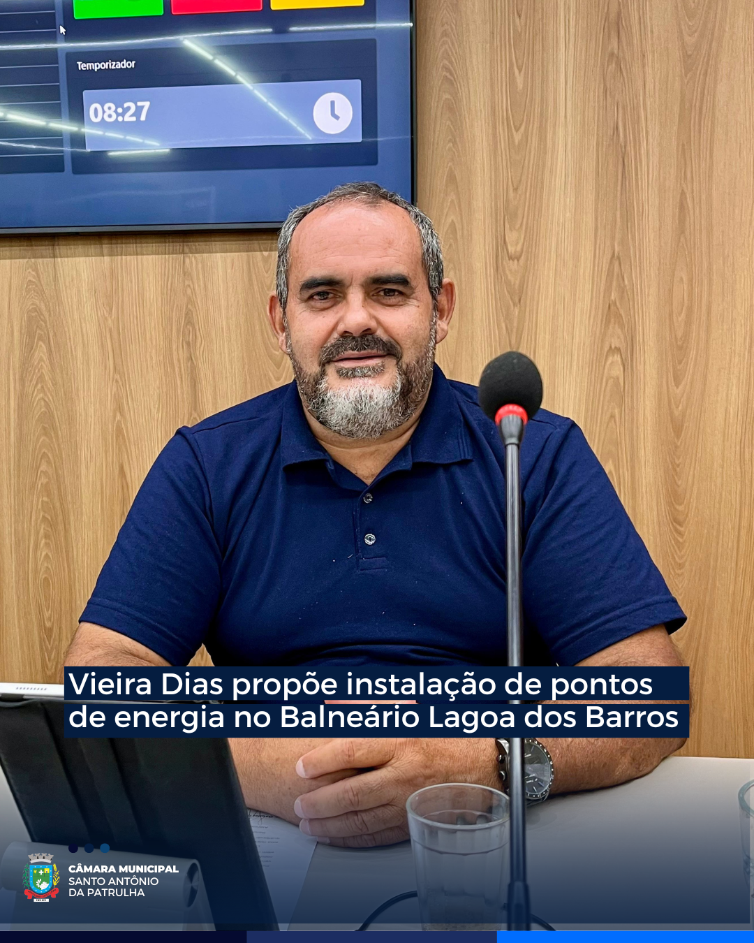 Vieira Dias propõe instalação de pontos de energia no Balneário Lagoa dos Barros