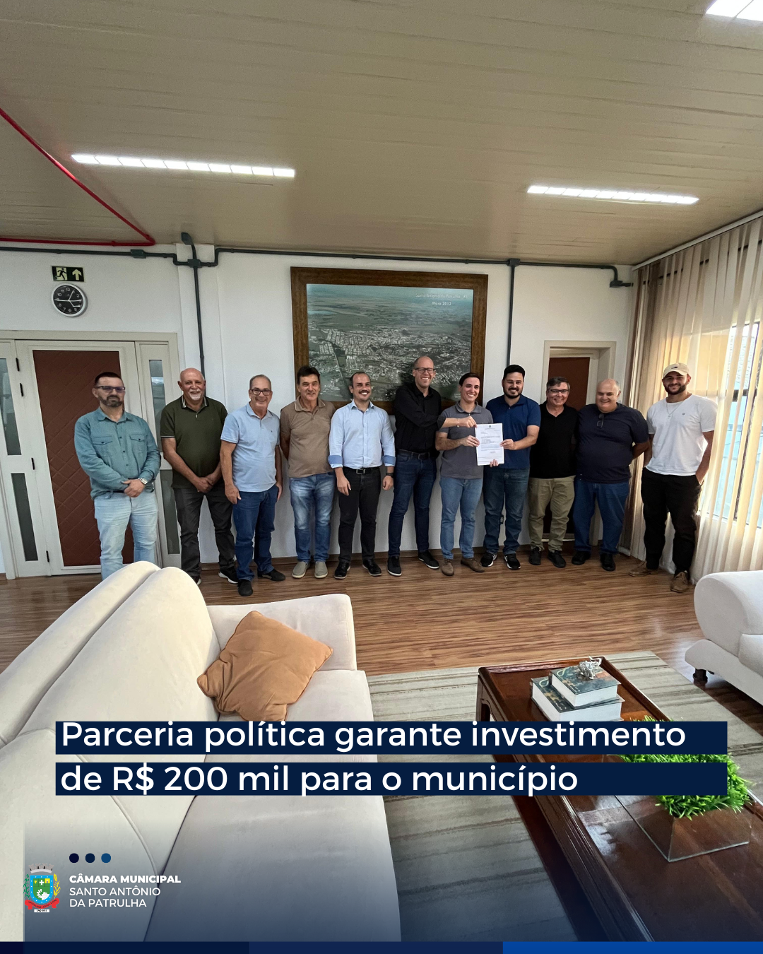 Parceria política garante investimento de R$ 200 mil para o município