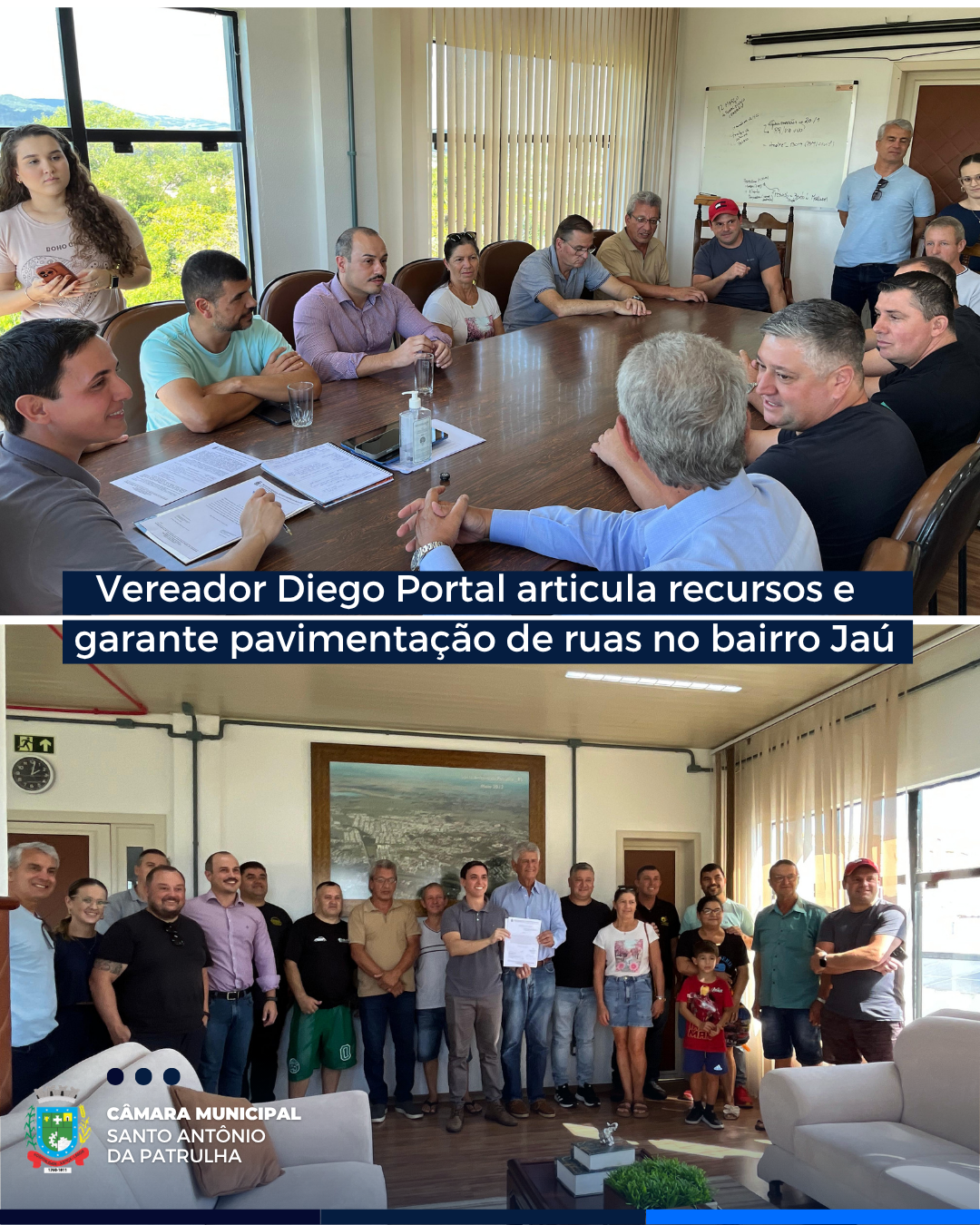 Vereador Diego Portal articula recursos e garante pavimentação de ruas no bairro Jaú