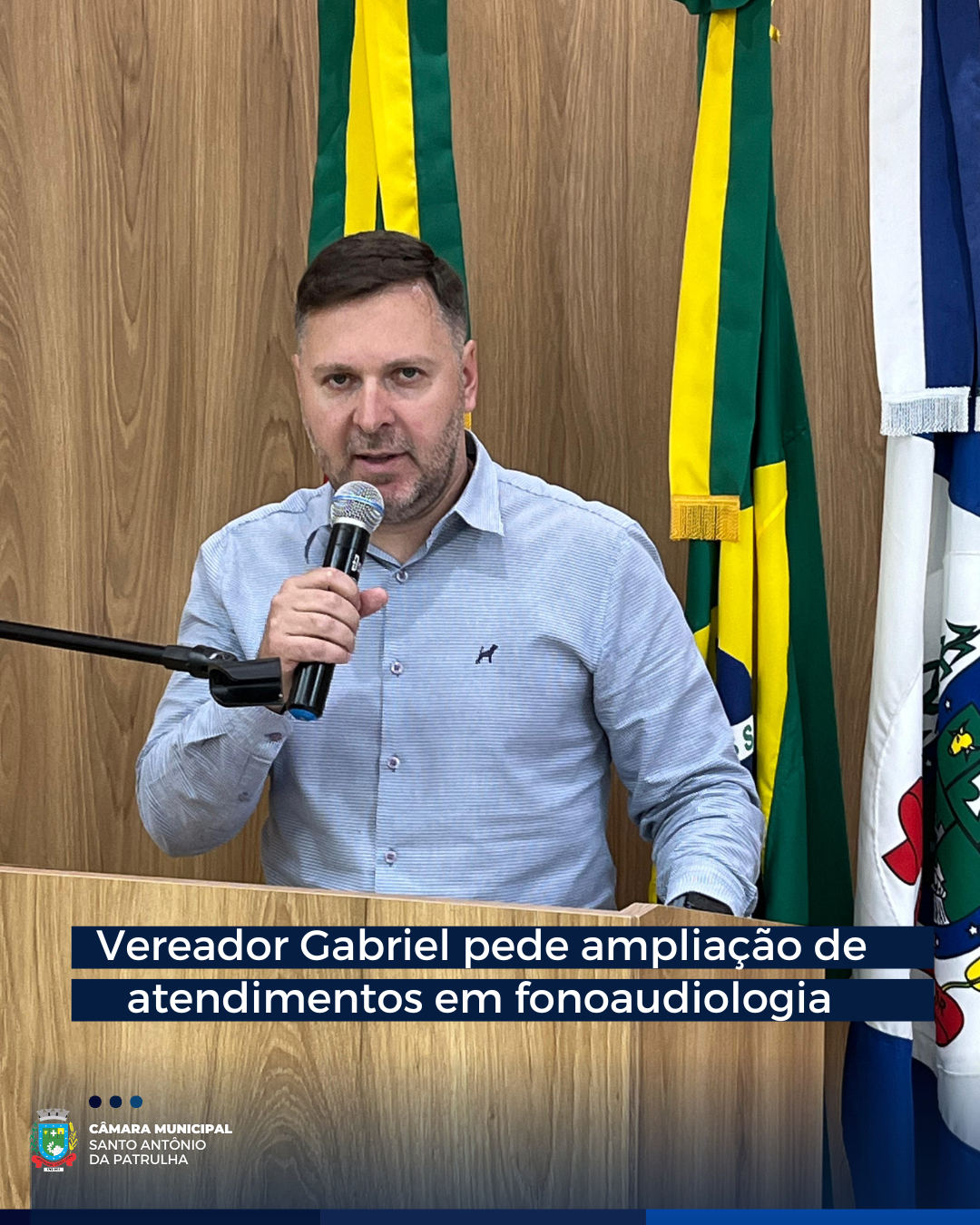 Vereador Gabriel pede ampliação de atendimentos em fonoaudiologia