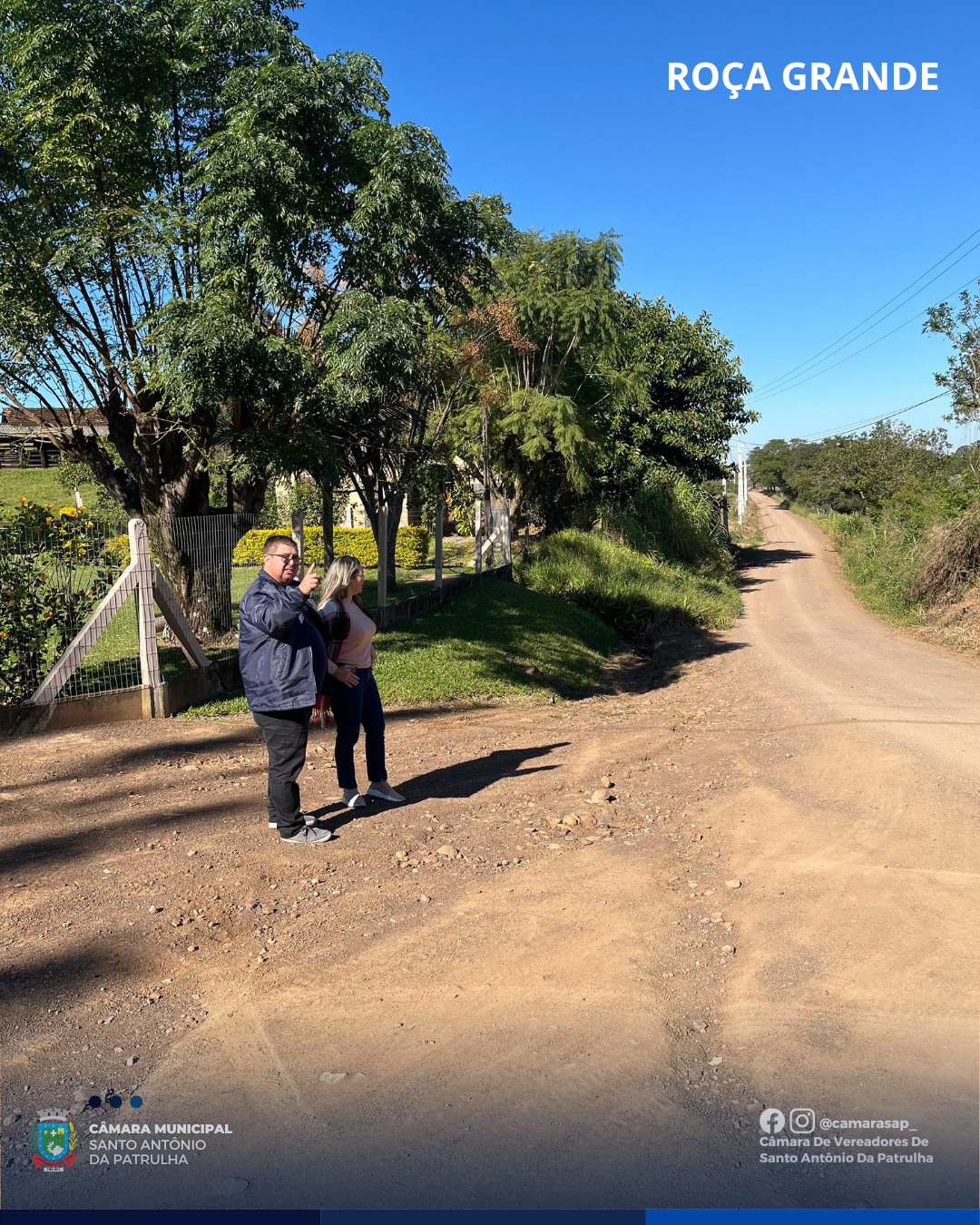 Vereadora Gerusa Silveira acompanha demandas das comunidades de Roça Grande e Vila Palmeira