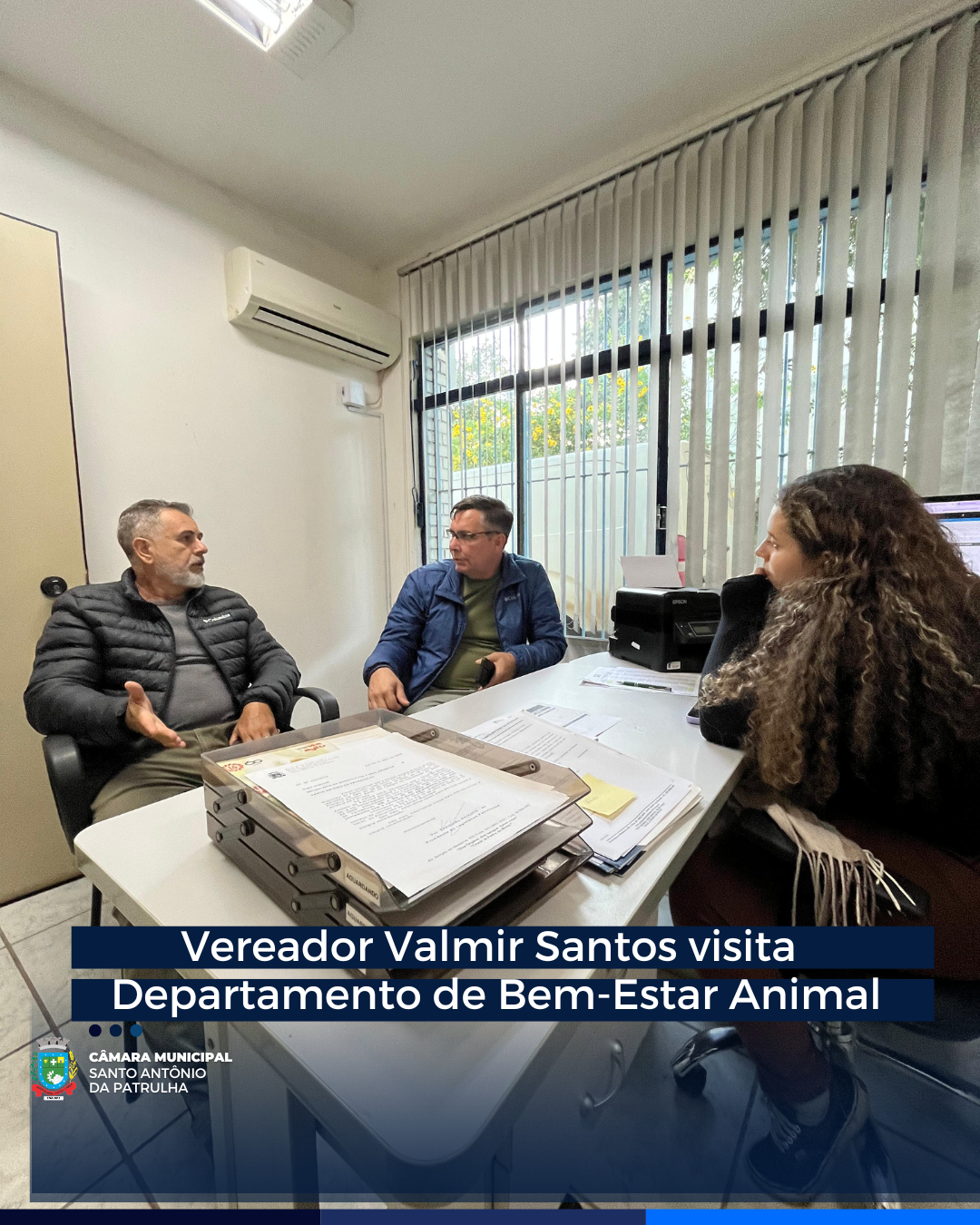 Vereador Valmir Santos visita Departamento de Bem-Estar Animal