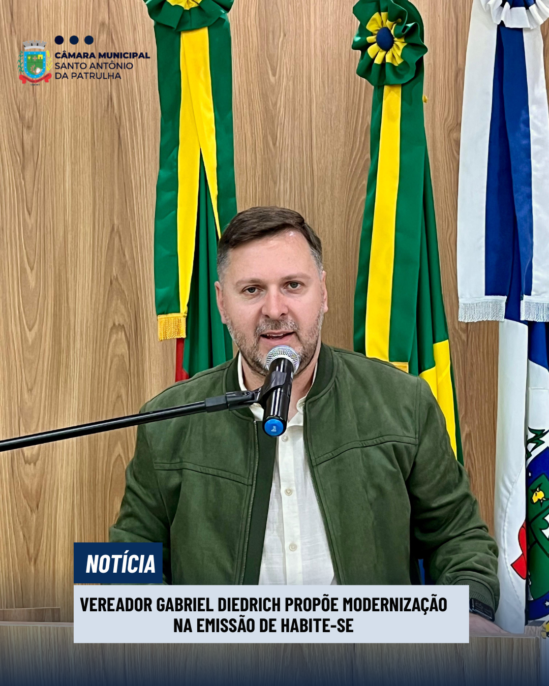 Vereador Gabriel Diedrich propõe modernização na emissão de habite-se