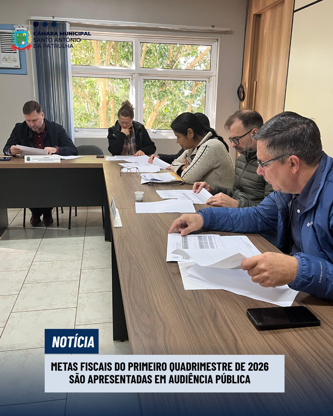 Metas fiscais do primeiro quadrimestre de 2026 são apresentadas em audiência pública