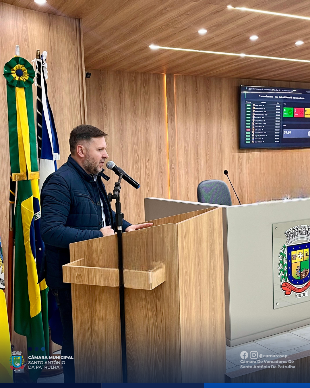 Vereador Gabriel Diedrich propõe Campanha do Agasalho em Santo Antônio da Patrulha