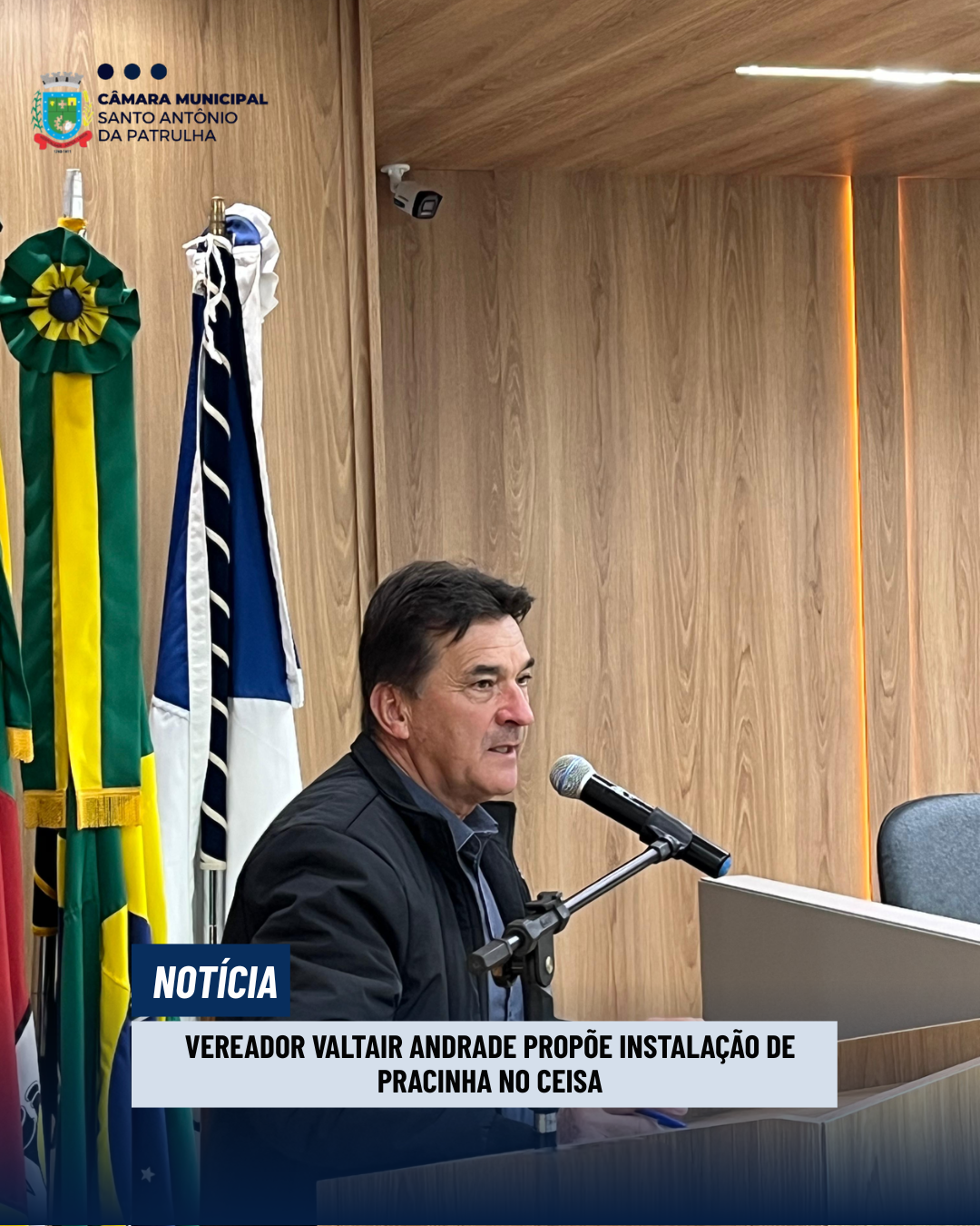 Vereador Valtair Andrade propõe instalação de pracinha no CEISA