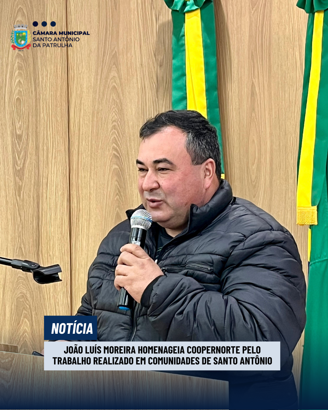 João Luís Moreira homenageia Coopernorte pelo trabalho realizado em comunidades de Santo Antônio