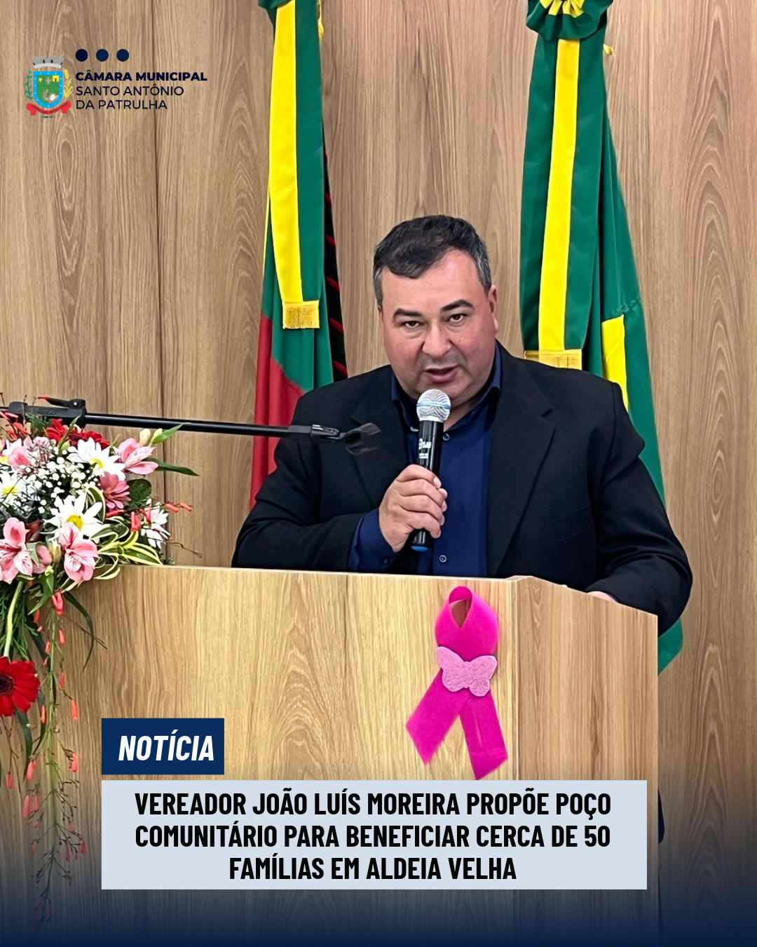 Vereador João Luís Moreira propõe poço comunitário para beneficiar cerca de 50 famílias em Aldeia Velha